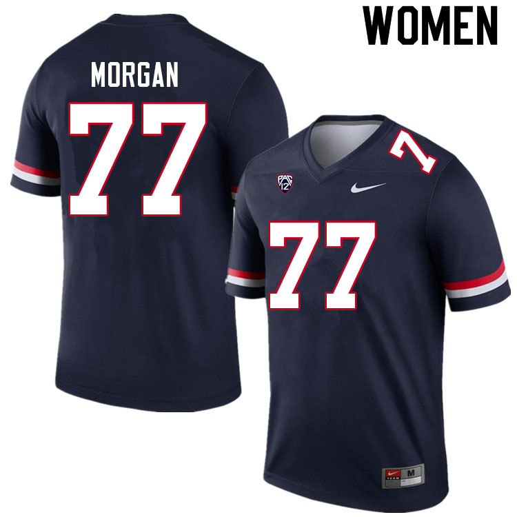 Women #77 Jordan Morgan Arizona Wildcats College Football Jerseys Sale-Navy